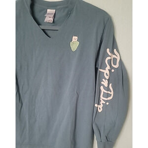 RIPNDIP "Lord Nermal" Long Sleeve t-shirt Size Small Blue Cotton Artsy Skater
